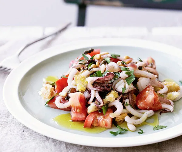 Sicilian calamari salad