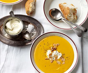 Cream of pumpkin soup