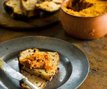 Frank Camorra: Morcilla de calabaza (Spicy pork and pumpkin pâté)