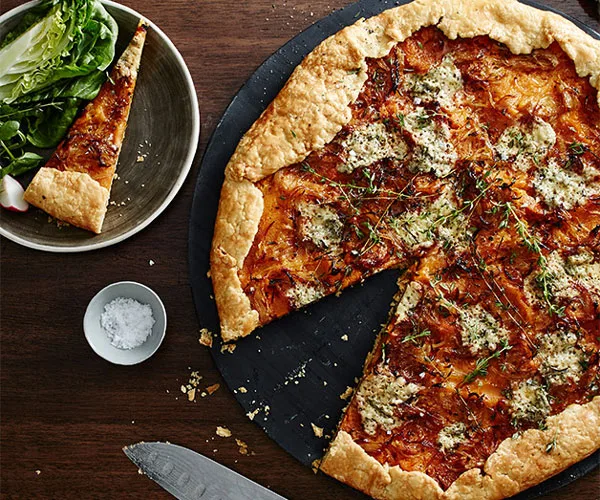 Fred's Pumpkin galette with blue cheese and thyme recipe