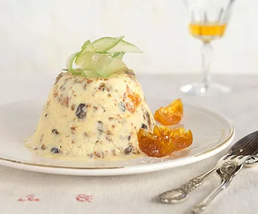 Frozen Christmas pudding