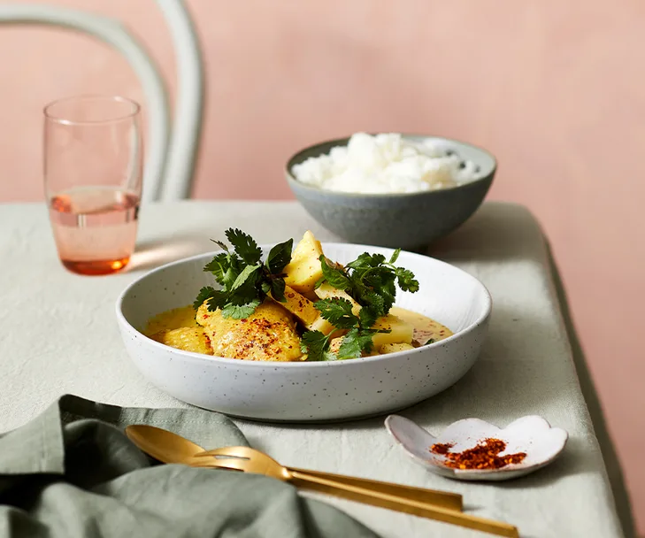 Yellow curry of chicken