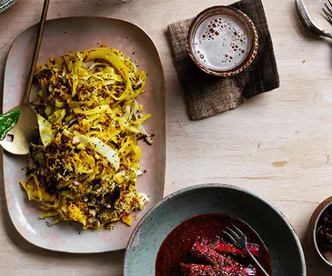 O Tama Carey’s cabbage mallung