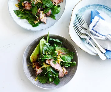 Thai grilled pork salad with green mango