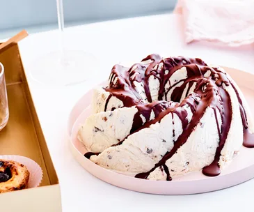 Lauren Eldridge’s Christmas fruit pudding frozen nougatine