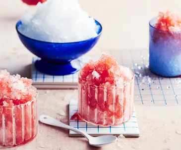 Fragrant plum snow cones