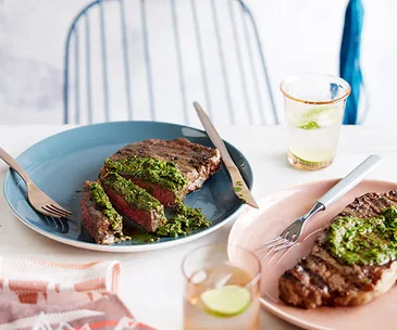 Bife ancho with chimichurri