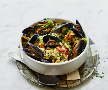 Giovanni Pilu’s mussels and fregola