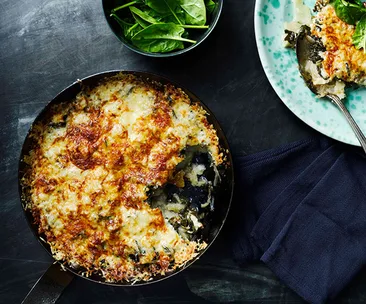 Potato and silverbeet frico