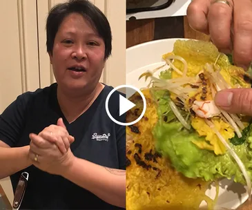 Watch: Jerry Mai’s guide to making bánh xèo