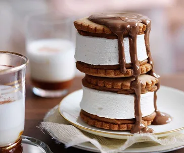Dulce de leche marshmallow biscuits