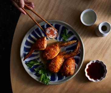 Chaco Bar’s chicken wing “gyoza”
