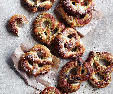 Salted pretzels