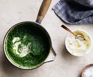Creamed spinach 