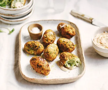 Zucchini and potato croquettes