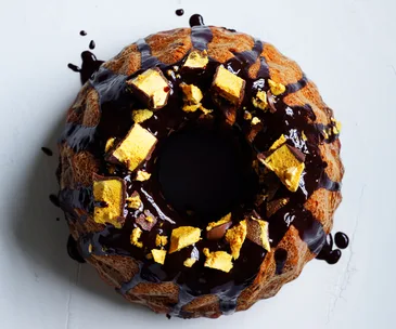 Chocolate and hazelnut Kugelhopf