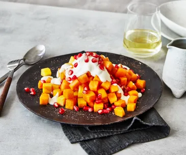 Tetsuya Wakuda’s persimmon salad with sesame-tofu dressing