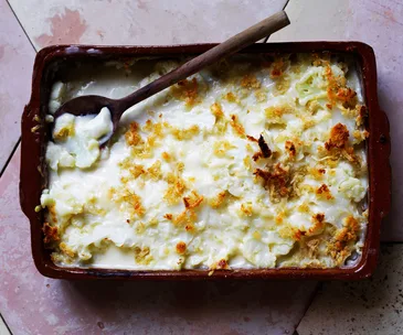 Triple-cheese cauliflower