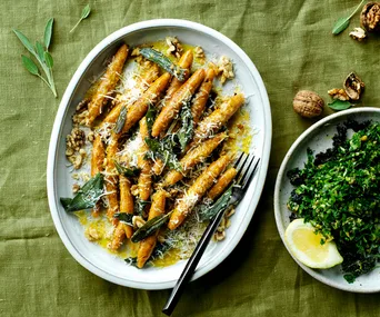 Sean Moran’s pumpkin and walnut gnocchi