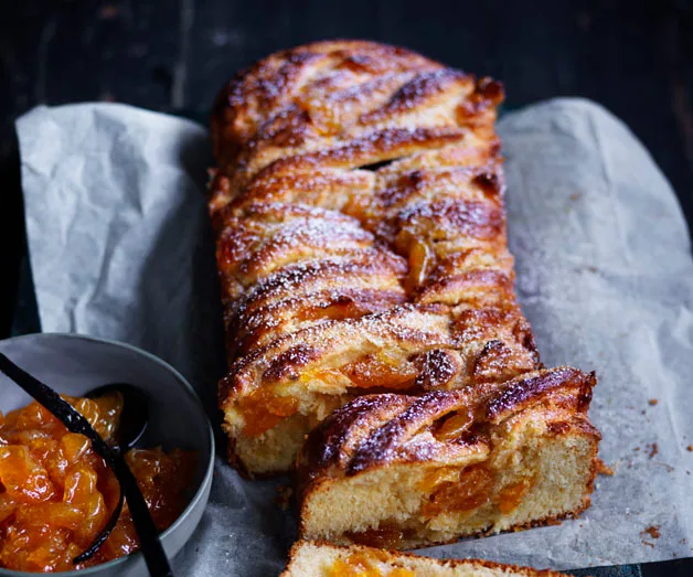 Mandarin and almond babka