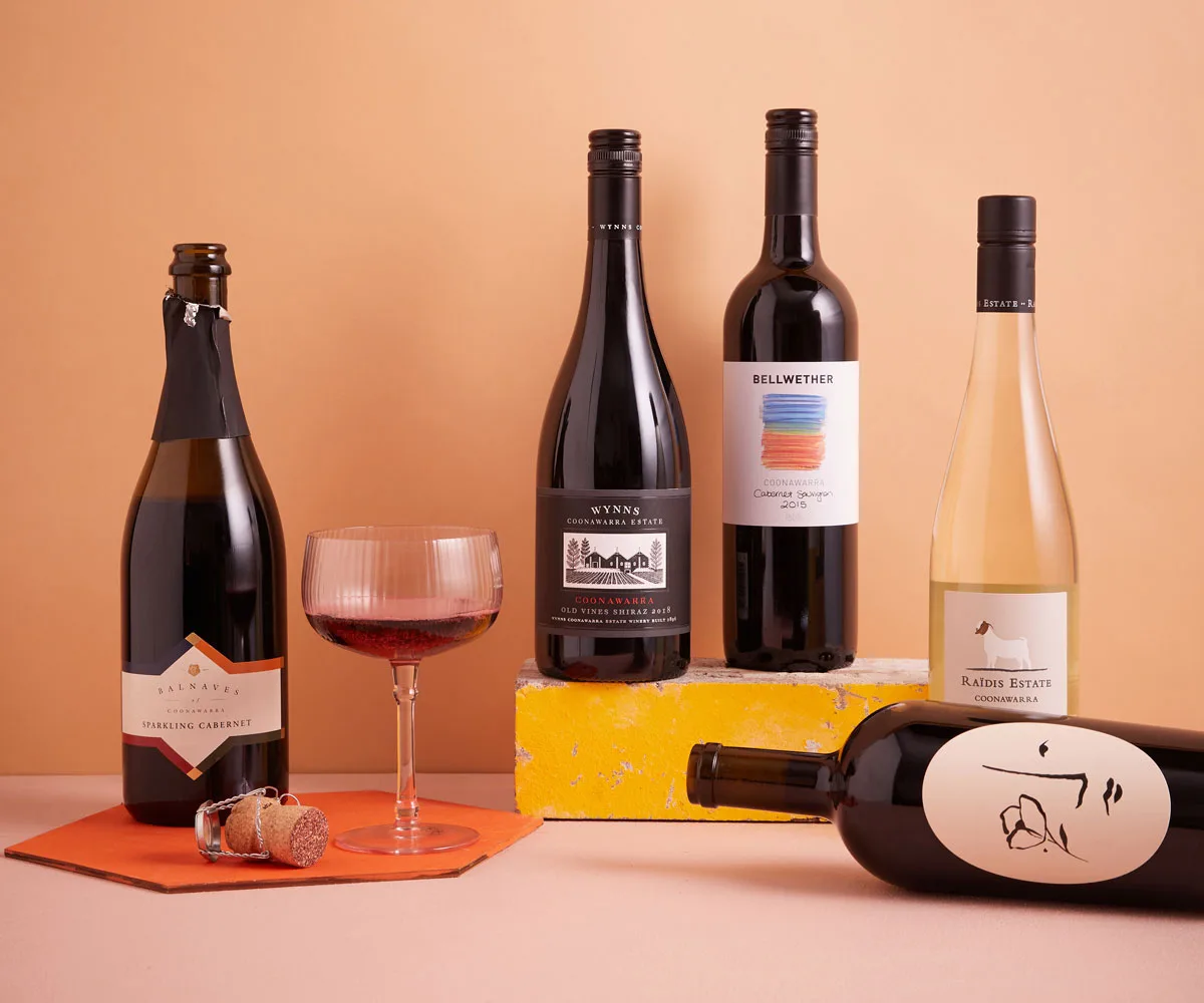 Wines from Coonawarra wineries South Australia