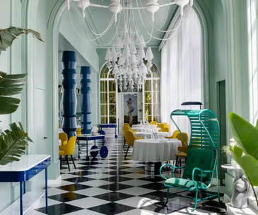 Interior of Paco Roncero Restaurante in Madrid