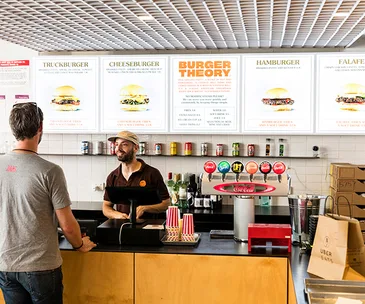 Dan Mendelson at Burger Theory on Union St, Adelaide