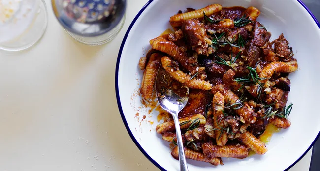 slow cooked lamb ragu pasta recipe