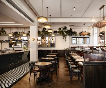 Gimlet at Cavendish House, Melbourne dish with stonefruits