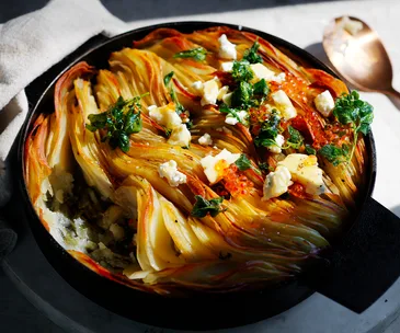 Potato bake recipe with feta