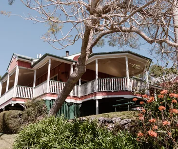 The exterior of Mapleton Public House restaurant, Sunshine Coast Queensland