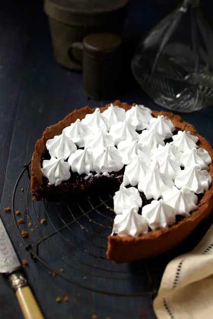 Gluten free cherry meringue pie Recipe | Home Beautiful