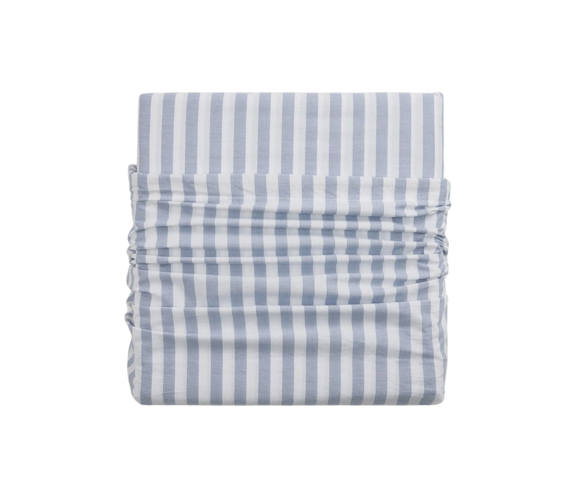 Country road blue striped bed linen. 