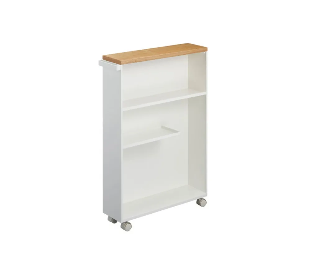 Narrow bathroom trolley.
