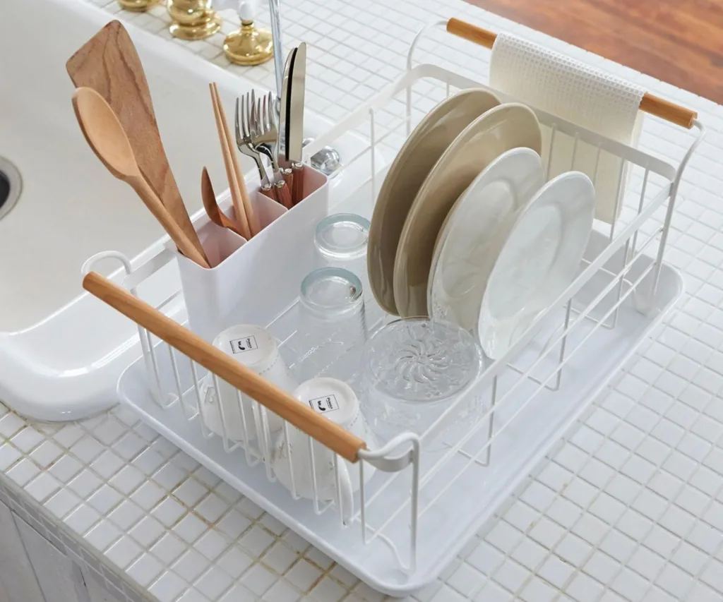 Japanese-designed dish rack.