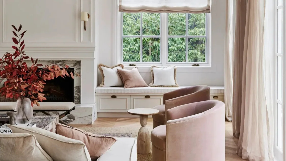 Decorating with pink.