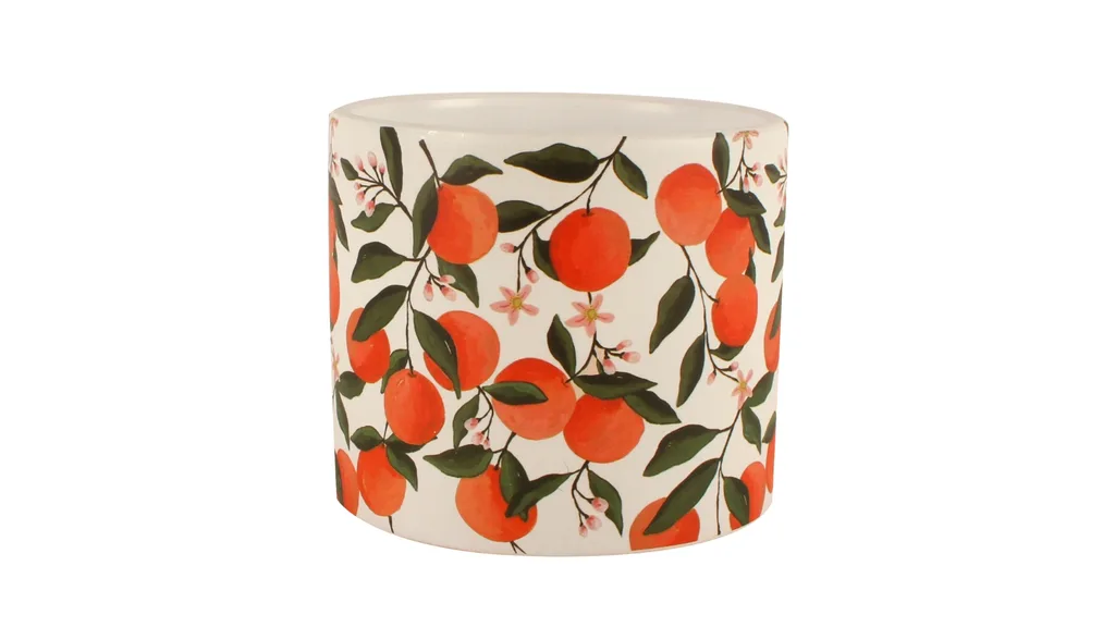 Maine & Crawford Mandarin Tree Ceramic Planter Pot Temple & Webster