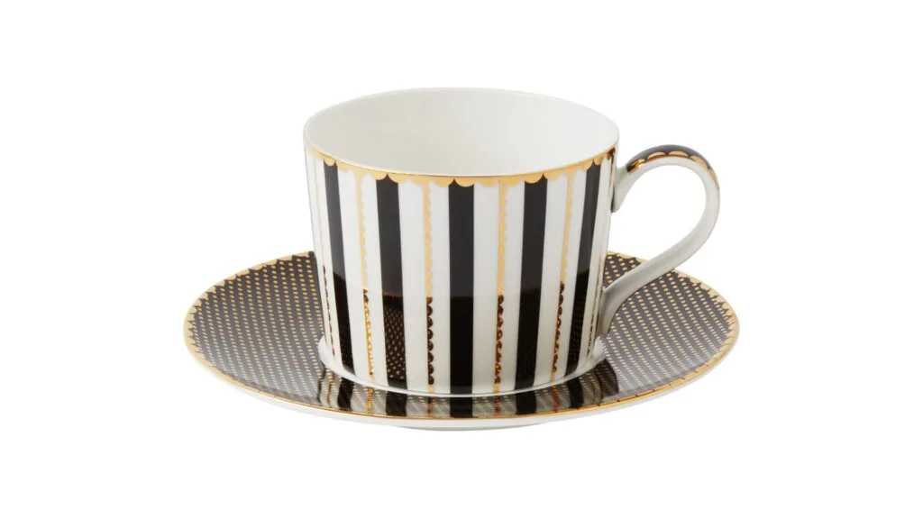 Maxwell & Williams Teas & C's Regency Tea Cup and Saucer in Black