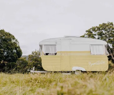 Take a tour through this vintage caravan renovation