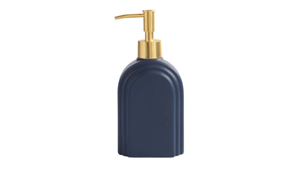 Greg Natale 'Avalon' soap dispenser in navy and gold