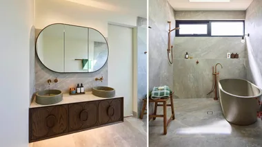 Alicia and Sonny's The Block 2025 main ensuite