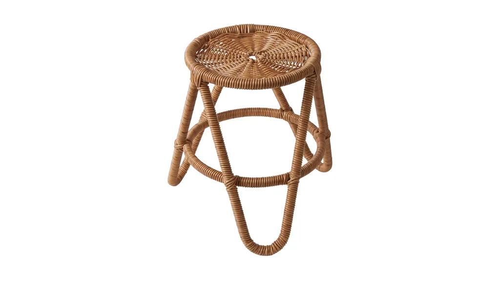 Woven stand with tripod legs