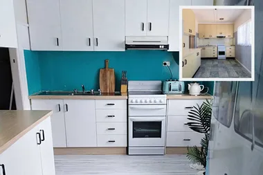 This budget Kmart kitchen makeover is amazing