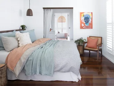 Blue bed