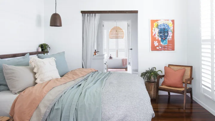 Blue bed