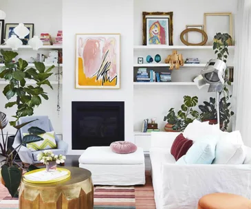 12 ways to decorate with plants on shelves