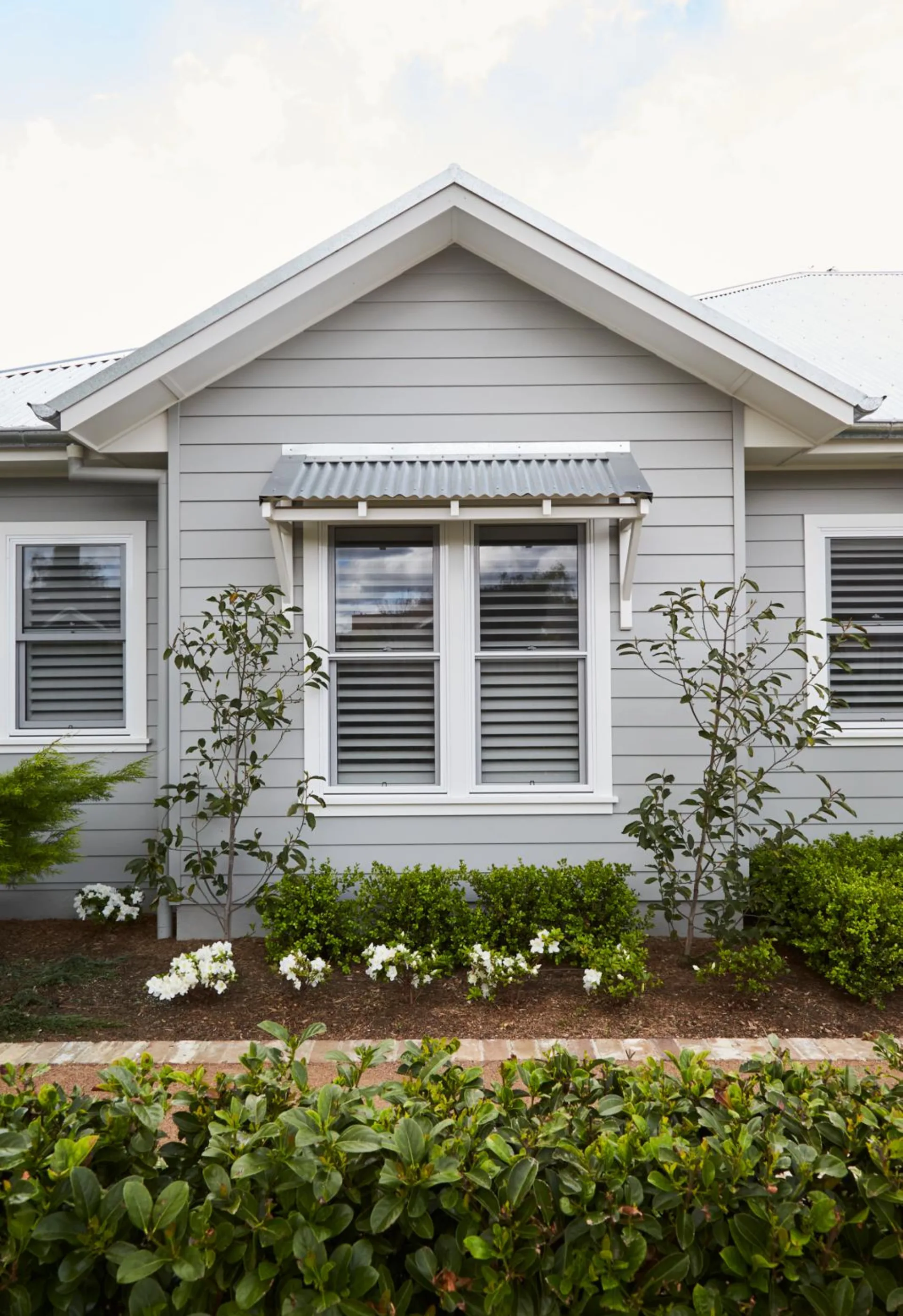 Weatherboard home exterior window