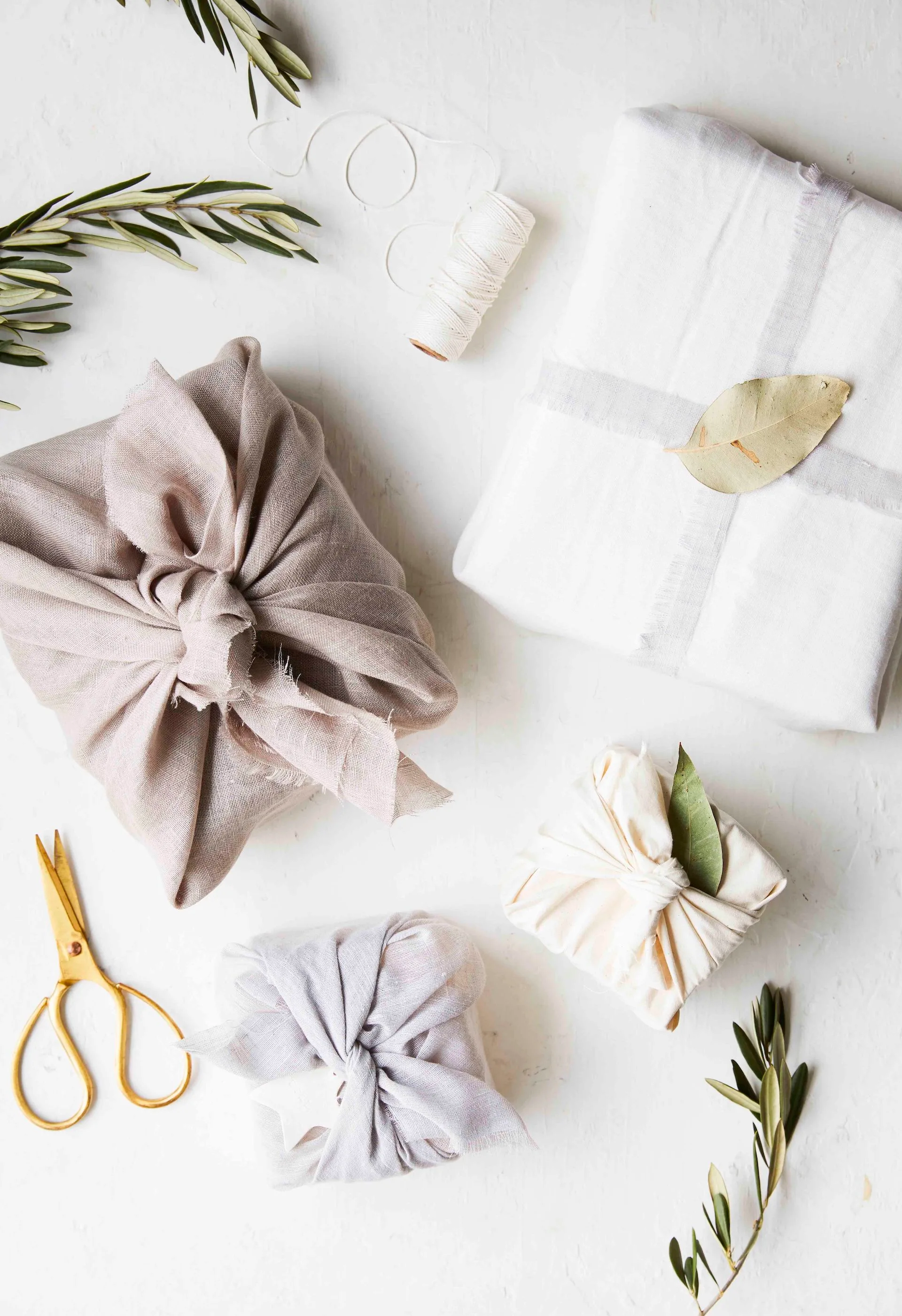 DIY fabric wrapping.