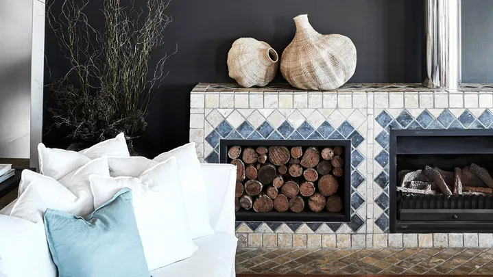 cosy fireplace for autumn cleaning