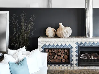 cosy fireplace for autumn cleaning